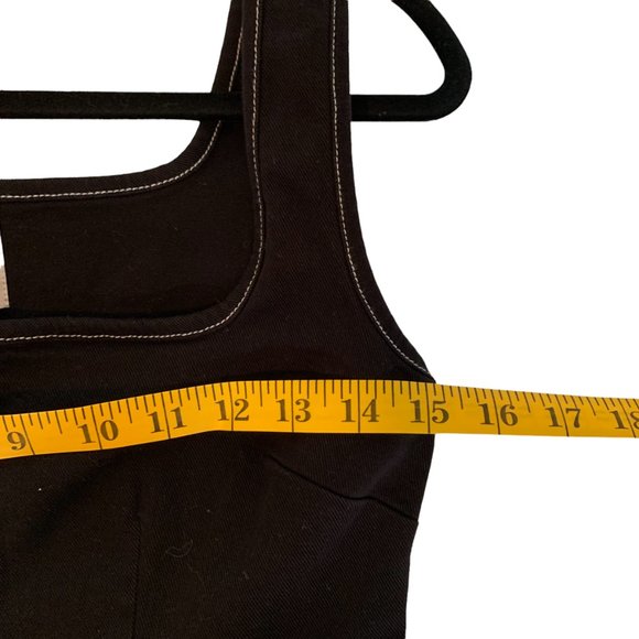 SOLID & STRIPED denim mini dress Small *missing belt* - Picture 10 of 13